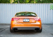 Track Edition Exhaust for Audi S5 3.0T - 4" Diamond Black Tips image 2