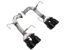 Track Edition Axleback Exhaust for VB Subaru WRX - 4" Diamond Black Tips image 2