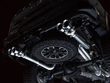 0FG Catback Exhaust for Silverado ZR2/Sierra AT4X - 4" Chrome Silver Tips image 10