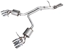 Touring Edition Catback Exhaust for '22+ Porsche Macan 2.9TT - Chrome Silver Tips image 1