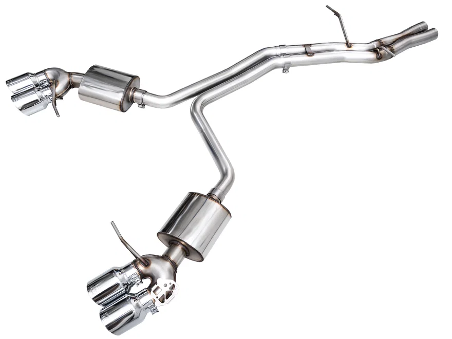 Touring Edition Catback Exhaust for '22+ Porsche Macan 2.9TT - Chrome Silver Tips