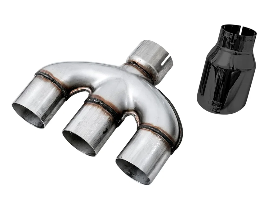 Dual-to-Triple Tip Conversion for 10th Gen Civic Si - Diamond Black Tip (AWE Exhaust required)