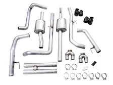 0FG Catback Exhaust for Silverado ZR2/Sierra AT4X - 4" Diamond Black Tips image 3