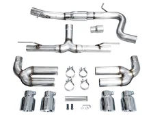 Track Edition Exhaust for Audi 8Y S3 - 4.5" Chrome Silver Tips image 4