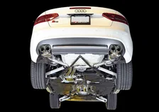 Touring Edition Exhaust System for B8/8.5 S5 Cabrio (Exhaust + Non-Resonated Downpipes) - Chrome Silver Tips image 2