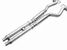 SwitchPath™ Exhaust for S650 Ford Mustang GT Fastback - Quad Chrome Silver Tips image 4