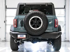 0FG Catback Exhaust for Ford Bronco with BashGuard™ - Single 5" Chrome Silver Tip image 4