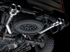 0FG Catback Exhaust for 4th Gen Silverado/Sierra 1500 6.2L (with bumper cutouts) - 4" Chrome Silver Tips image 10