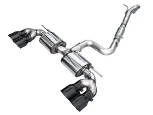 Touring Edition Exhaust for Volkswagen MK8 Golf R - Diamond Black Tips image 1