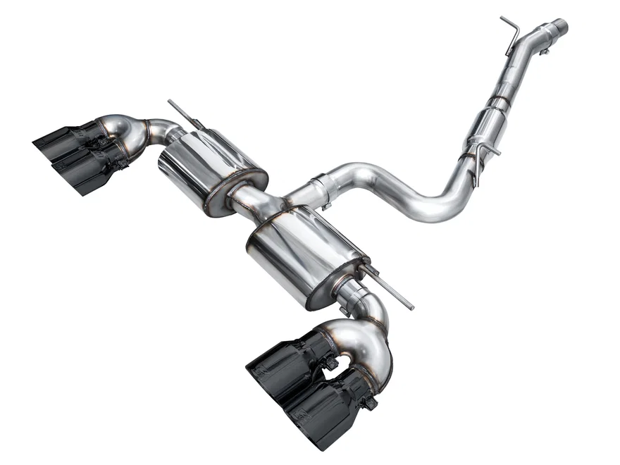 Touring Edition Exhaust for Volkswagen MK8 Golf R - Diamond Black Tips