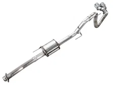 0FG Dual Side Exit Exhaust for Ford F-150 Regular Cab - 4.5" Chrome Silver Tips image 2