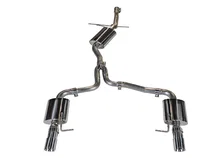 Touring Edition Exhaust for B8/B8.5 A4 2.0T - Dual Outlet, Chrome Silver Tips for Audi A4 Quattro image 1