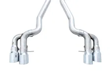 Track Edition Catback Exhaust for BMW F90 M5 - 4" Chrome Silver Tips image 2