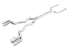 Track Edition Catback Exhaust for BMW F90 M5 - 4" Chrome Silver Tips image 1