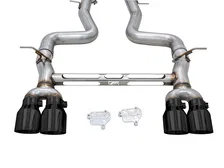 Track Edition Catback Exhaust for BMW F8X M3/M4 - 4" Diamond Black Tips image 2
