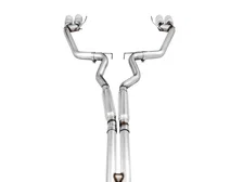 Track Edition Cat-back Exhaust for the '18-'23 S550 Mustang GT - Quad Chrome Silver Tips image 3
