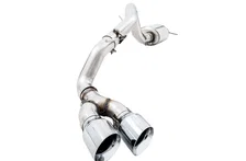 0FG Exhaust with BashGuard for Ford Ranger - Dual Chrome Silver Tips image 1