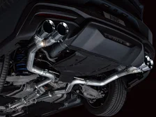 Track Edition Exhaust for S650 Ford Mustang GT Fastback - Quad Chrome Silver Tips image 6