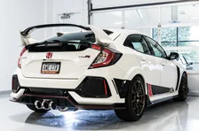 Track Edition Exhaust for FK8 Civic Type R (includes Front Pipe) - Triple Chrome Silver Tips image 6