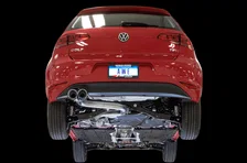Touring Edition Exhaust for VW MK7 Golf 1.8T - Chrome Silver Tips (90mm) image 2