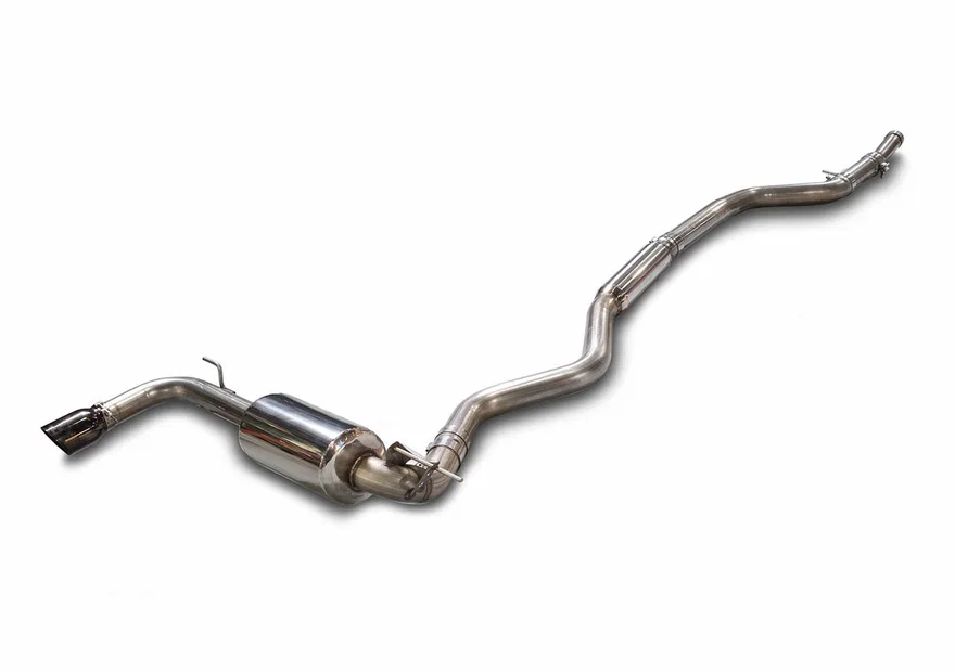 Touring Edition Exhaust + Performance Mid Pipe for BMW F30 320i - 3.5" Diamond Black Tip