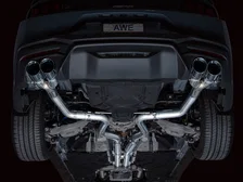 Track Edition Exhaust for S650 Ford Mustang GT Fastback - Quad Chrome Silver Tips image 13