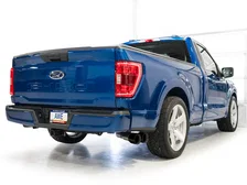 0FG Dual Side Exit Exhaust for Ford F-150 Regular Cab - 4.5" Diamond Black Tips image 8