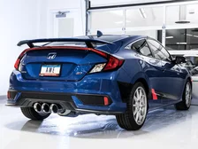 Touring Edition Exhaust for 10th Gen Civic Si Coupe / Sedan (includes Front Pipe) - Triple Chrome Silver Tips image 4