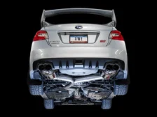 Touring Edition Exhaust for VA STI / GV WRX / GV STI Sedan - 4" Diamond Black Quad Tips for Subaru image 7