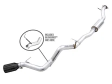 0FG Catback Exhaust for Ford Bronco with BashGuard™ - Single 5" Diamond Black Tip image 2