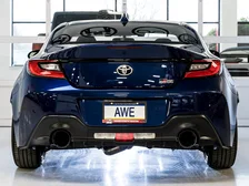 Touring Edition Exhaust for Subaru BRZ / Toyota GR86 / Toyota 86 / Scion FR-S - 5" Diamond Black Tips image 11