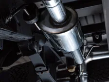 0FG Non-Resonated Catback for '21+ Ford F-150 (With Bumper Cutouts) - 5" Chrome Silver Tips image 8