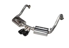 Performance Exhaust System for Porsche 981 - With Diamond Black Tips image 1