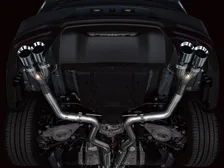 Track Edition Exhaust for S650 Ford Mustang GT Fastback - Quad Chrome Silver Tips image 15