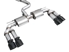 Touring Edition Exhaust for Audi 8Y S3 - 4.5" Diamond Black Tips image 3