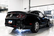 Touring Edition Axleback Exhaust for the S197 Ford Mustang GT - Chrome Silver Tips image 3