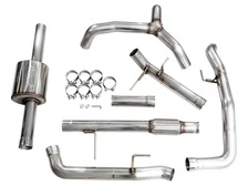 0FG Catback Split Rear Exit Exhaust for 4th Gen Silverado/Sierra 1500 5.3L (with bumper cutouts) - OE Tips image 5