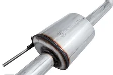 0FG Single Exit Exhaust for '15-'20 F-150 - 4.5" Diamond Black Tips image 2