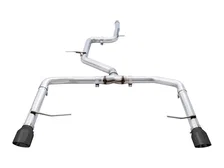 Track Edition Exhaust - Non-Resonated - for MK7 Jetta GLI w/ Stock Downpipe - Diamond Black Tips image 1