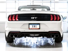 Touring Edition Cat-back Exhaust for the '18-'23 S550 Mustang GT - Quad Chrome Silver Tips image 6