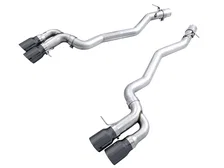 Track Edition Axleback Exhaust for BMW F90 M5 - 4" Diamond Black Tips image 1