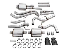 0FG Exhaust with BashGuard for 3rd Gen Tacoma - Dual Diamond Black Tips image 11