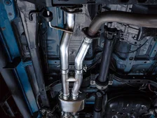 0FG Exhaust with BashGuard for 3rd Gen Tacoma - Dual Chrome Silver Tips image 13