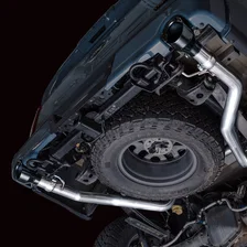 0FG Non-Resonated Catback for '21+ Ford F-150 (With Bumper Cutouts) - 5" Diamond Black Tips image 9