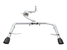 Track Edition Exhaust - Resonated - for MK7 Jetta GLI w/ High Flow Downpipe (not included) - Diamond Black Tips image 1
