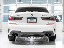 Non-Resonated Touring Edition Exhaust for G2X M340i / M440i - 4" Chrome Silver Tips for BMW image 8
