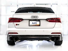 Track Edition Exhaust for Audi C8 S6/S7 - 4.5" Diamond Black Tips image 13