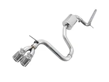 Track Edition Exhaust for VW MK7 Golf 1.8T - Chrome Silver Tips (90mm) image 1