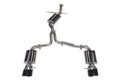 Touring Edition Exhaust for B8 A5 2.0T - Quad Outlet, Diamond Black Tips for Audi A5 Quattro image 1