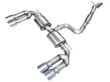 Touring Edition Exhaust for Audi 8Y S3 - 4.5" Chrome Silver Tips image 1